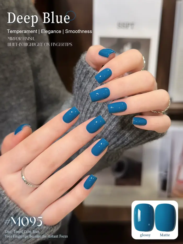 1 pièce de gel à ongles bleu semi-permanent 15 ml pour nail art