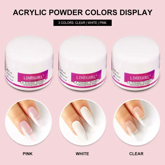 Poudre acrylique pour ongles et monomère liquide