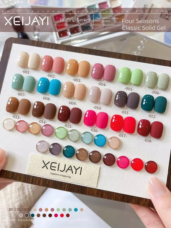 XEIJAYI Vernis à ongles 18 couleurs à haute saturation