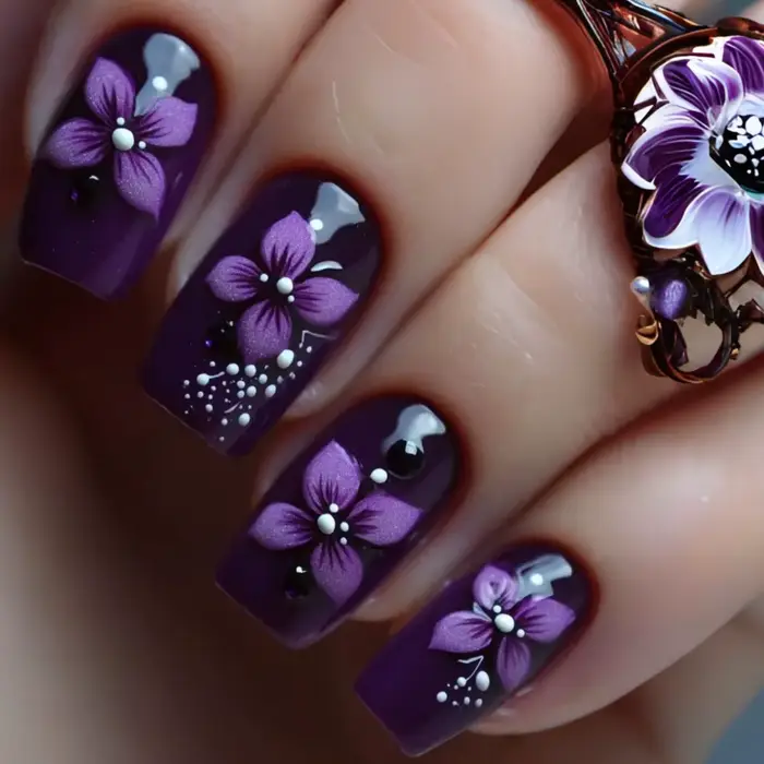 Faux ongles carrés moyens pour femmes et filles