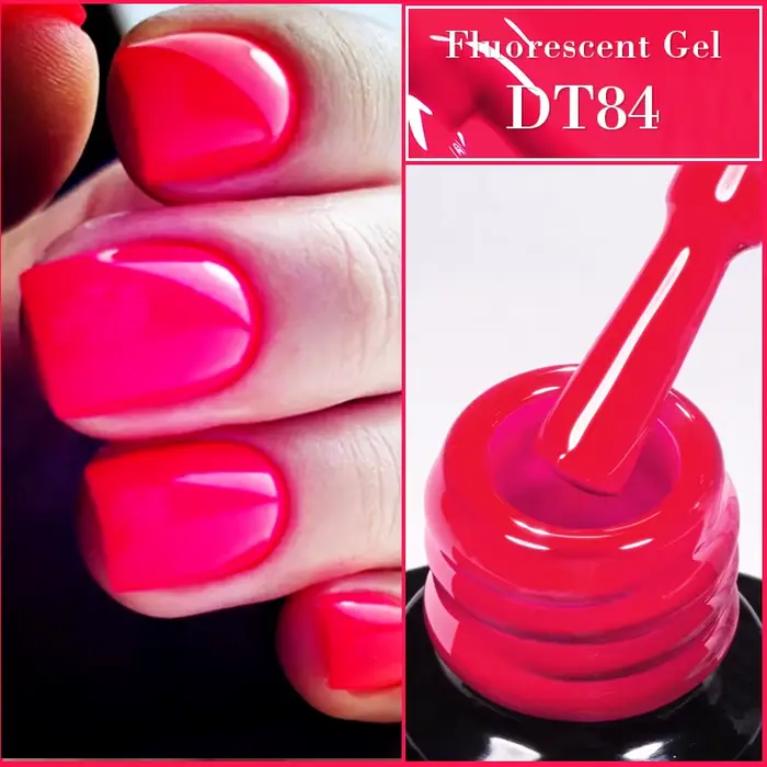 MEET ACROSS 7ml jaune rouge vert Gel Fluorescent Vernis à ongles néon Gel lumineux