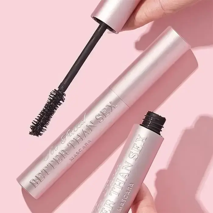 STORSex-Mascara imperméable à l'eau pour les grands yeux, maquillage lisse, nourrissant, résistant à la transpiration, touffu, long volume, rose, aluminium, 8ml