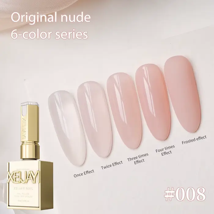 1/6 pièces Nouvelle Série Nude Thé au Lait 2025 Gel à Ongles Translucide Brillant Idéal pour la Conc
