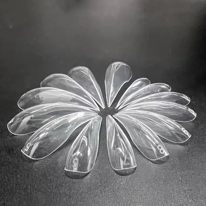120 pièces ongles incurvés double formes pour Extension d'ongles courbe 3D Sculptural acrylique