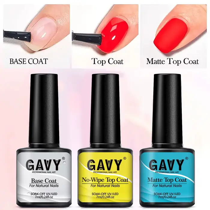 Ensemble de vernis à ongles gel longue durée