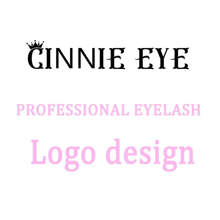 Logo de bricolage 3D, conception de faux cils, livraison directe, vente en gros, Logo de styliste en