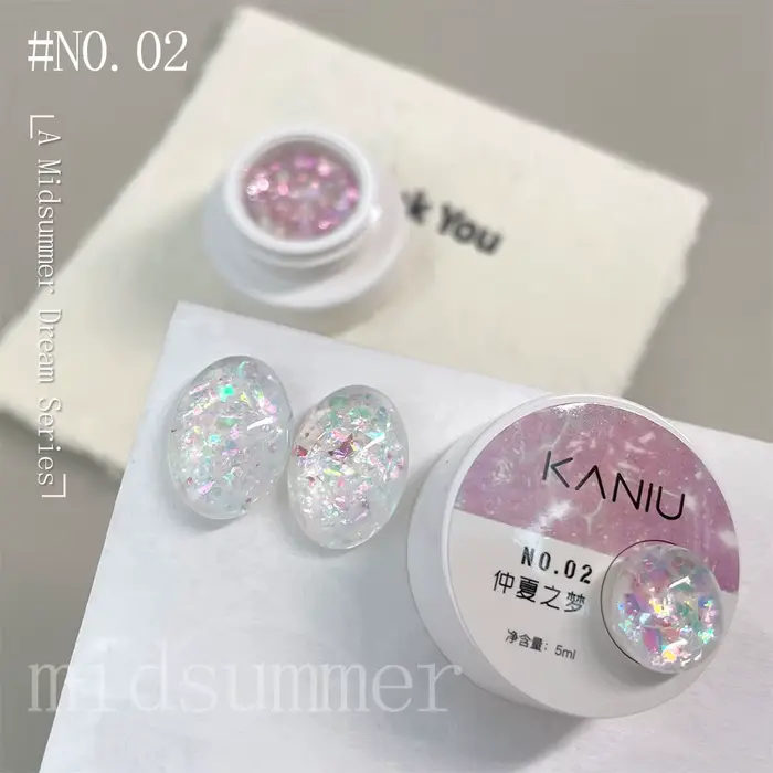 Kaniu paillettes vernis à ongles 5ml mousseux réfléchissant Gel à ongles Semi Permanent tremper UV G