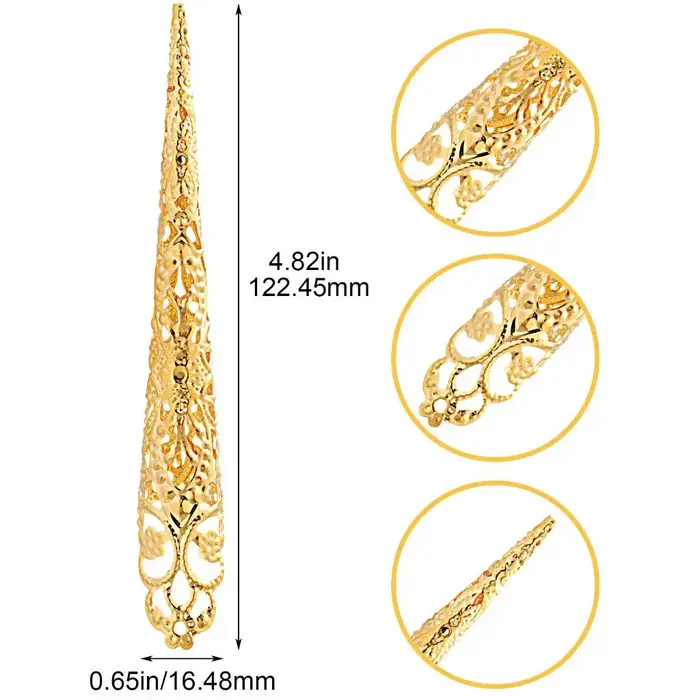 10 pièces Anneaux à ongles pour doigts