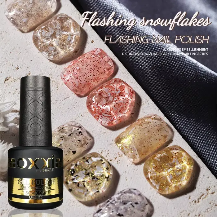 OXXI – vernis à ongles Semi-permanent à flocons de neige