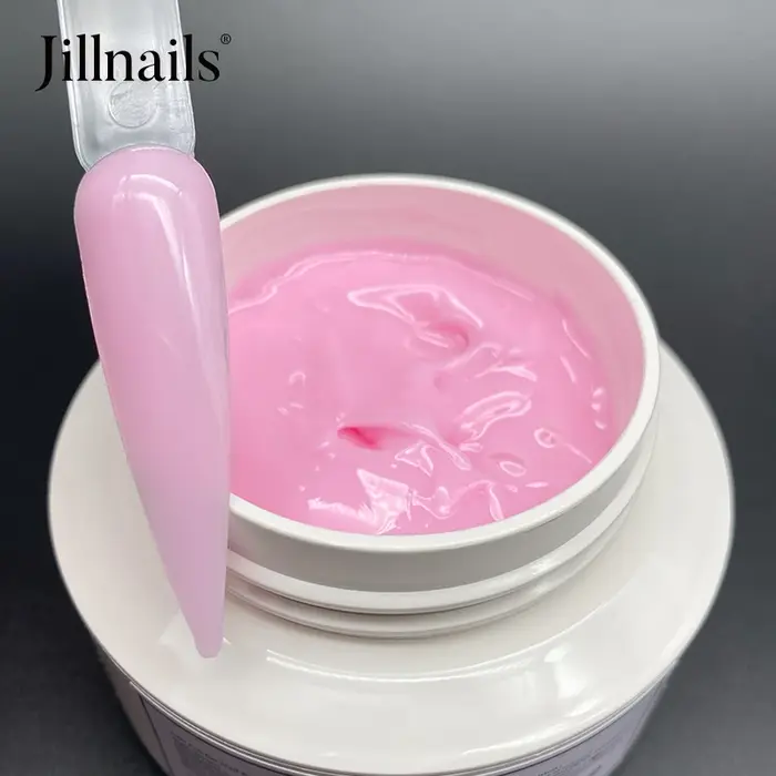 Jillnails-Gel UV pour Extension d'Ongles, Crème Dure, Blanc Laiteux, 50g, 50ml