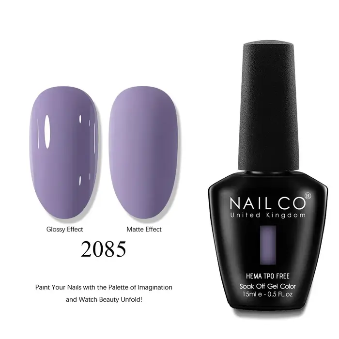 NAILCO 15ml Vernis Gel UV Hybride Rose pour Ongles