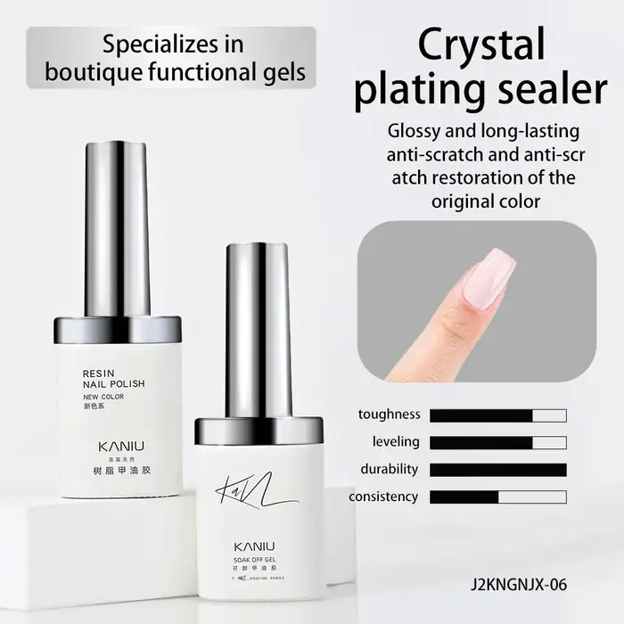 Kaniu 12 ml manteau de gel brillant clair sans essuyage longue durée Premium indispensable pour les amateurs d'ongles novices présentant pour le soin des ongles en gel