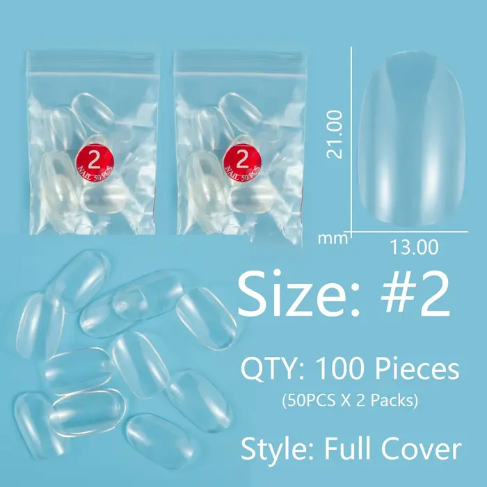 Forme ronde moyenne 100 pièces taille unique faux ongles conseils 10 tailles disponibles couverture complète recharge
