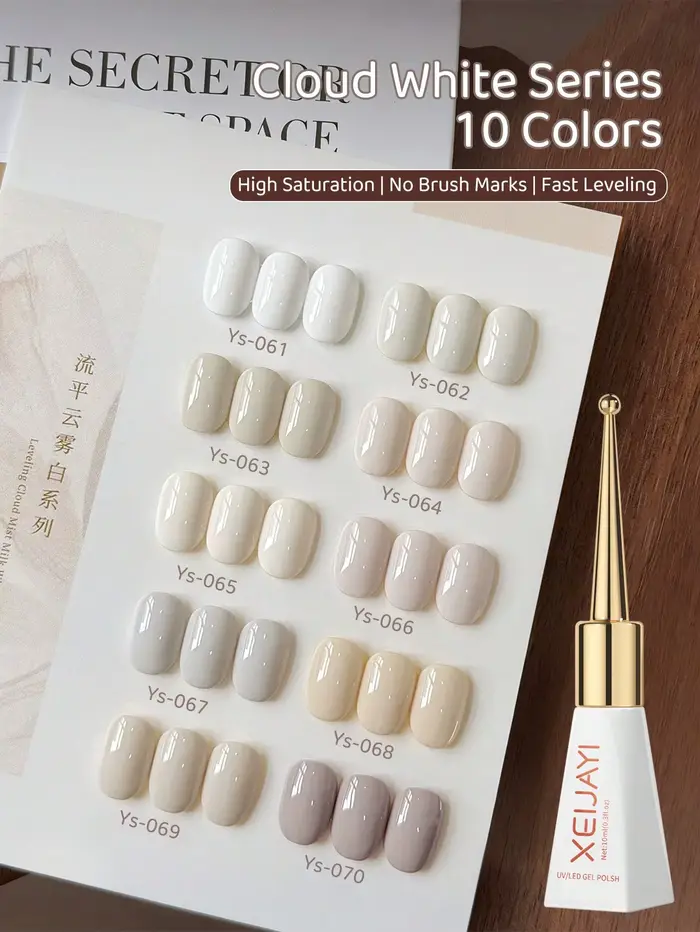 XEIJAYI Gel à ongles solide 10 couleurs 15ml