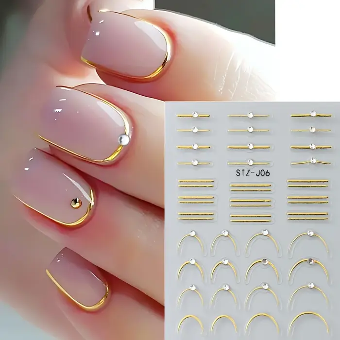 Autocollants pour ongles auto-adhésifs
