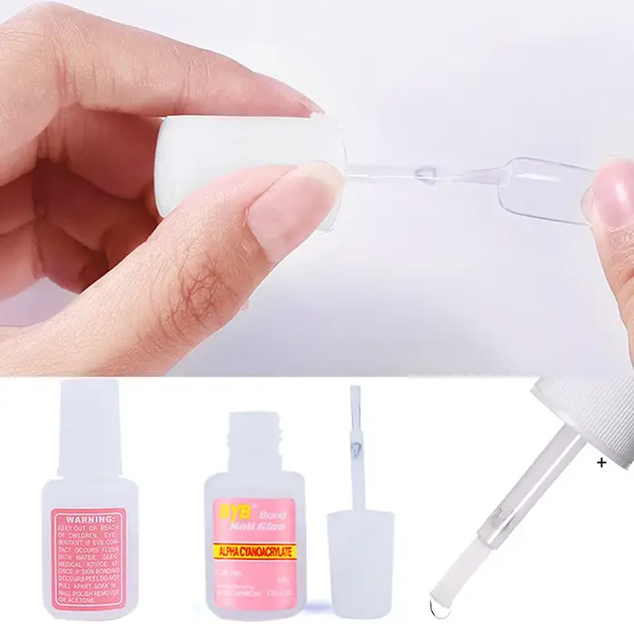 ☆ Colle à ongles 10g avec pinceau applicateur pour faux ongles