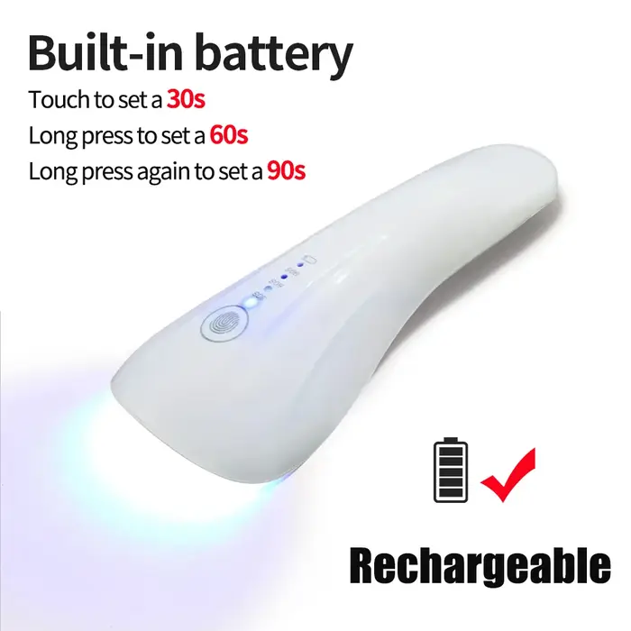 LINMANDA lampe à ongles UV LED portable USB Rechargeable Mini