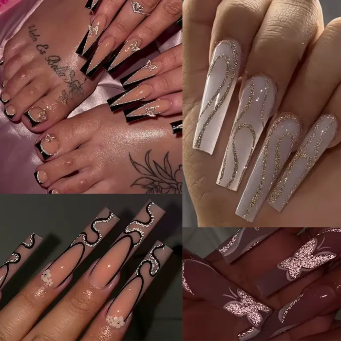 Gel vernis à ongles doré argenté scintillant