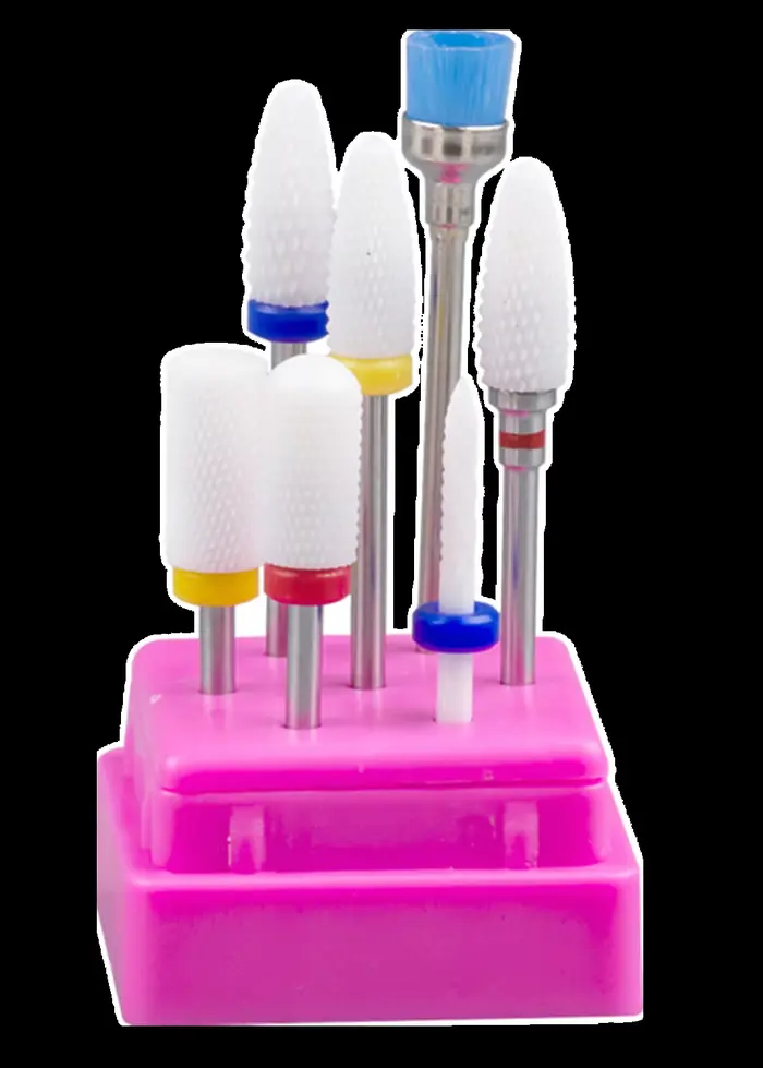 Ensemble de fraises en acier au tungstène pour Nail Art, foret à ongles en céramique, perceuse élect