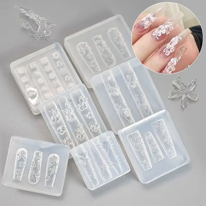 Moule à ongles en Silicone