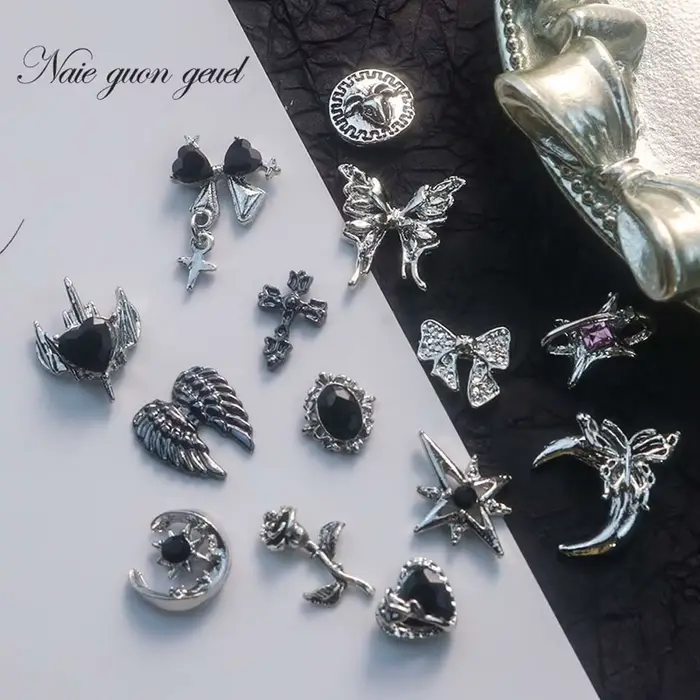 Breloque gothique Style Punk pour Nail Art