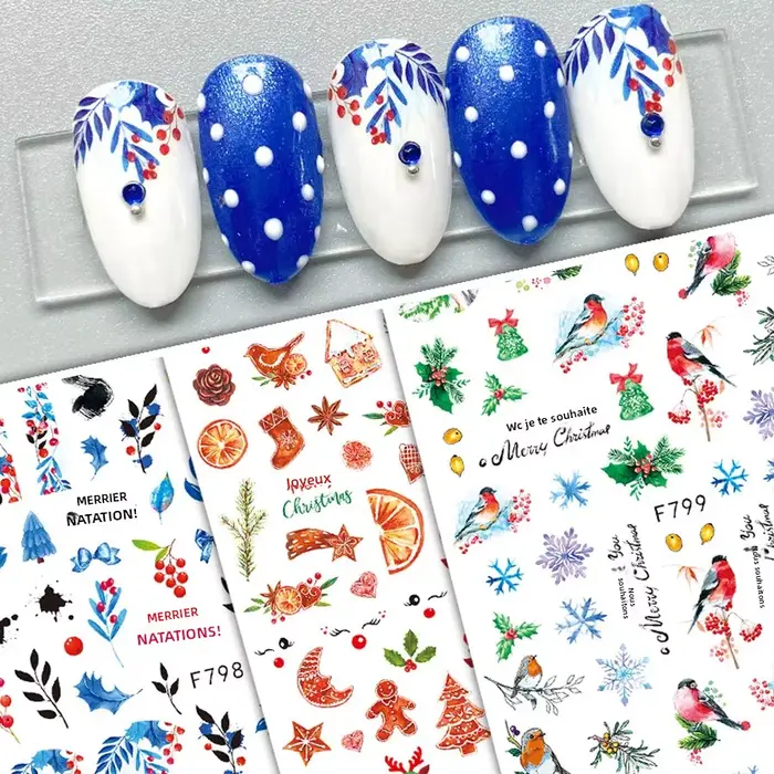 Autocollants pour ongles de Noël