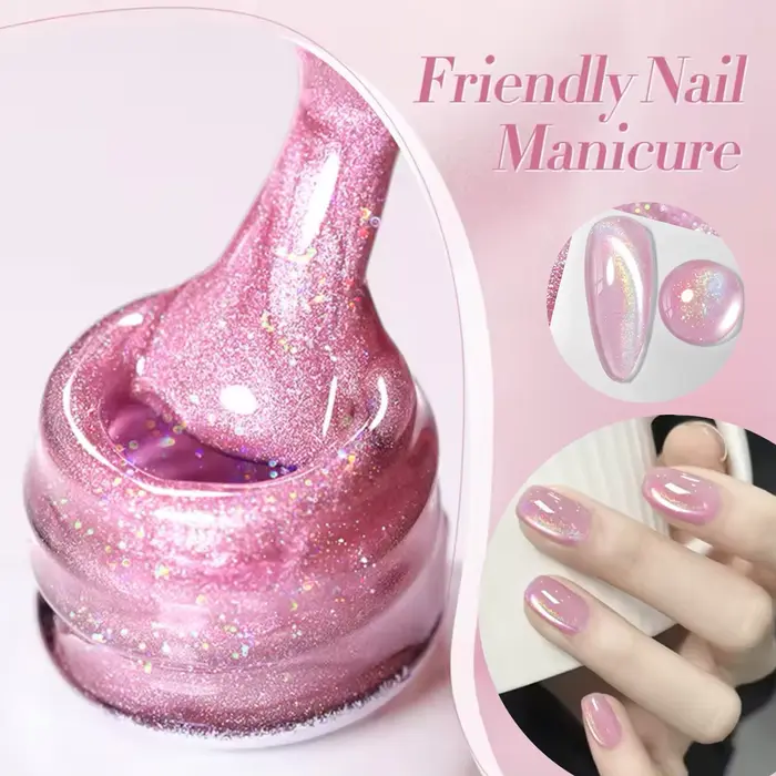 1-6 pièces PSK mystérieux Agile foncé étincelle étoiles sentiments cristal oeil de chat Gel vernis à