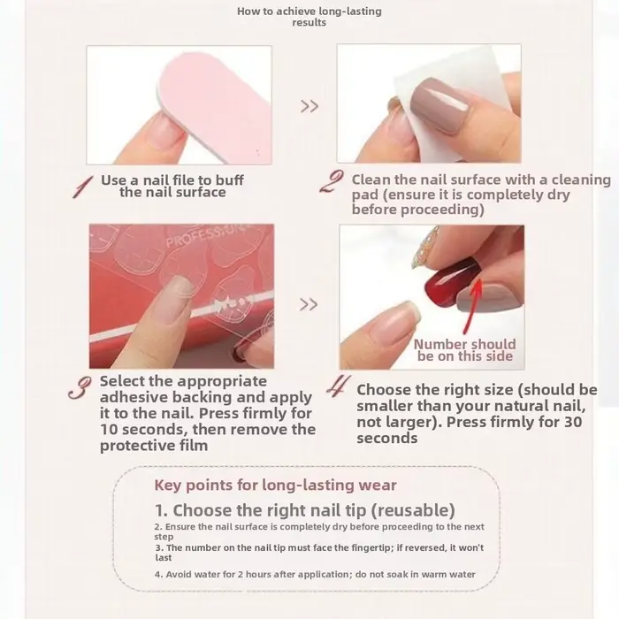Faux ongles 3D à pois floraux