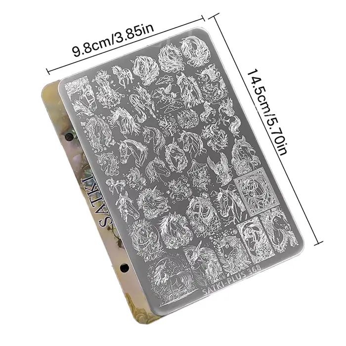 Plaques de stamping pour ongles 2026 Année du Cheval