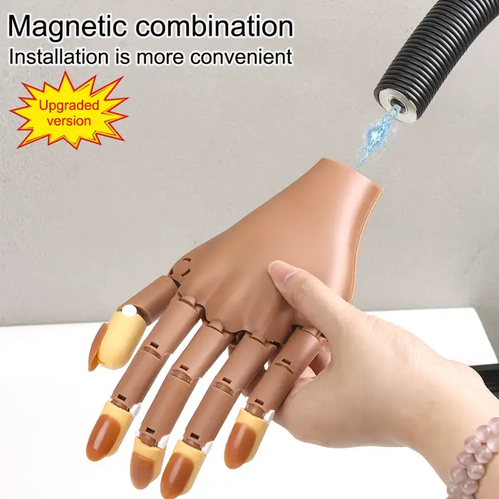 Kit d'entraînement pour nail art avec main prothétique