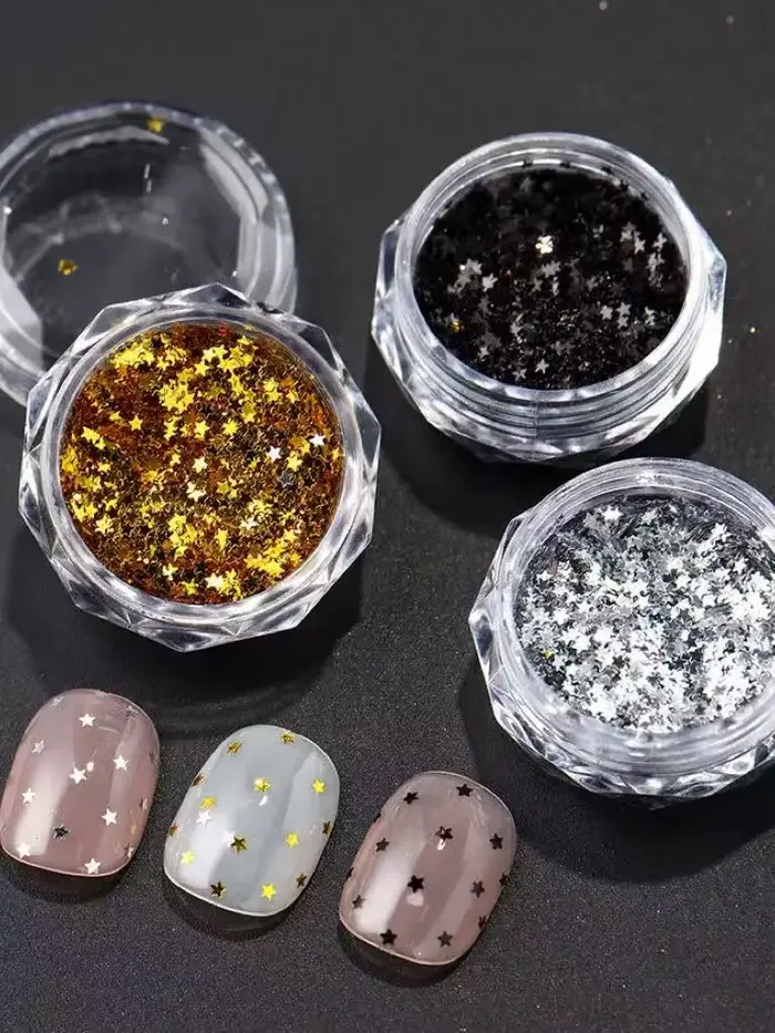 3 pièces de paillettes pour ongles Y2K