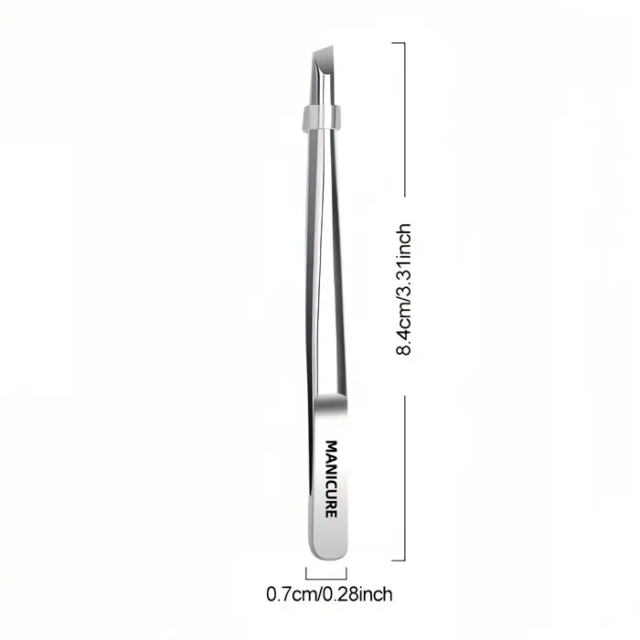 Pince à épiler en acier inoxydable, outil adapté à l'application de cils et de sourcils, coupe de ba