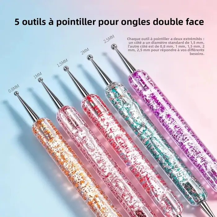 Kit de 23 outils pour nail art – Pinceaux