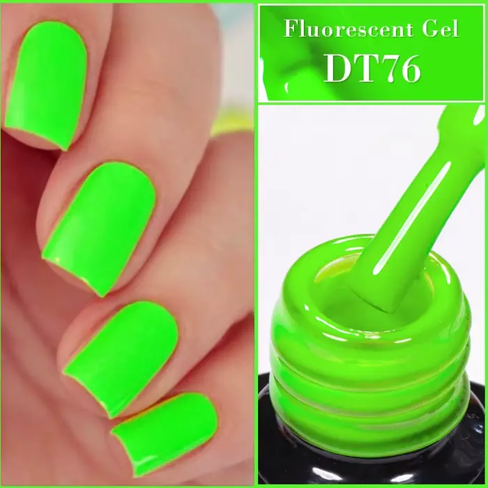 MEET ACROSS 7ml jaune rouge vert Gel Fluorescent Vernis à ongles néon Gel lumineux