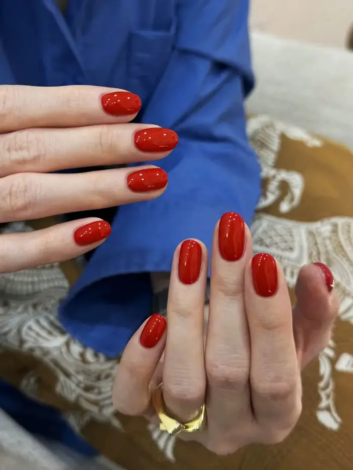Vernis à ongles en Gel rouge pur