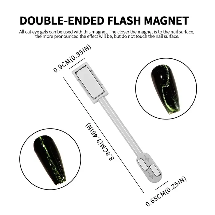 Kit de stylo baguette magnétique pour Nail Art, pour peinture sur Gel œil de chat 3D, baguette magné