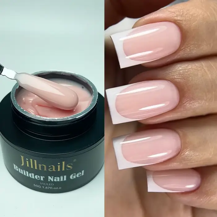 Jillnails 50g nu rose constructeur ongles Gel français