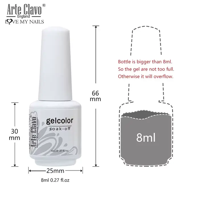 Arte Clavo Art ongles vernis couche de Base supérieure Gel