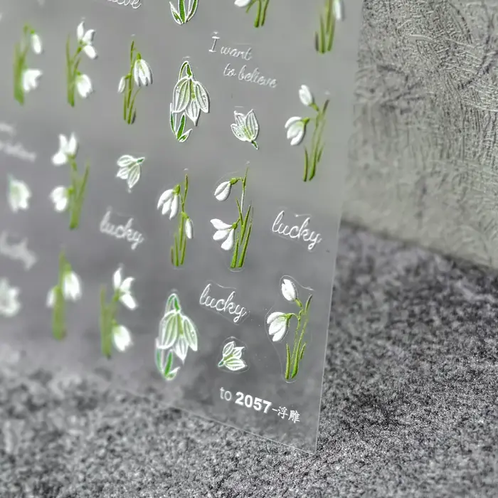 RXmine-Autocollants 5D pour les ongles