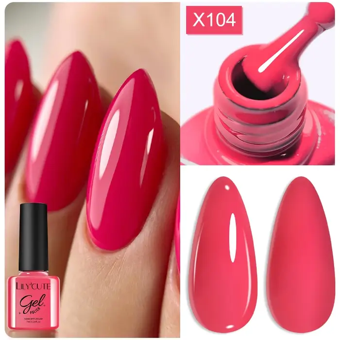 LILYCUTE 8ml rose fleur séchée Gel vernis à ongles