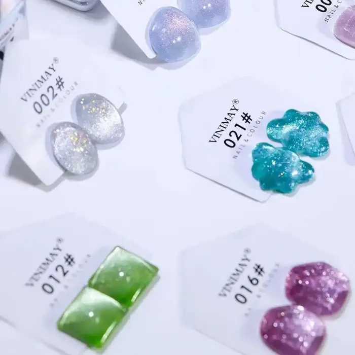 VINtenstein-Verhéritage à Ongles UV Semi-Permanent, Gel Oeil de Chat, Apprêt à Tremper, Verhéritage à Ongles Art, Verhéritage à Ongles Déficit, Manucure, 24 Pcs