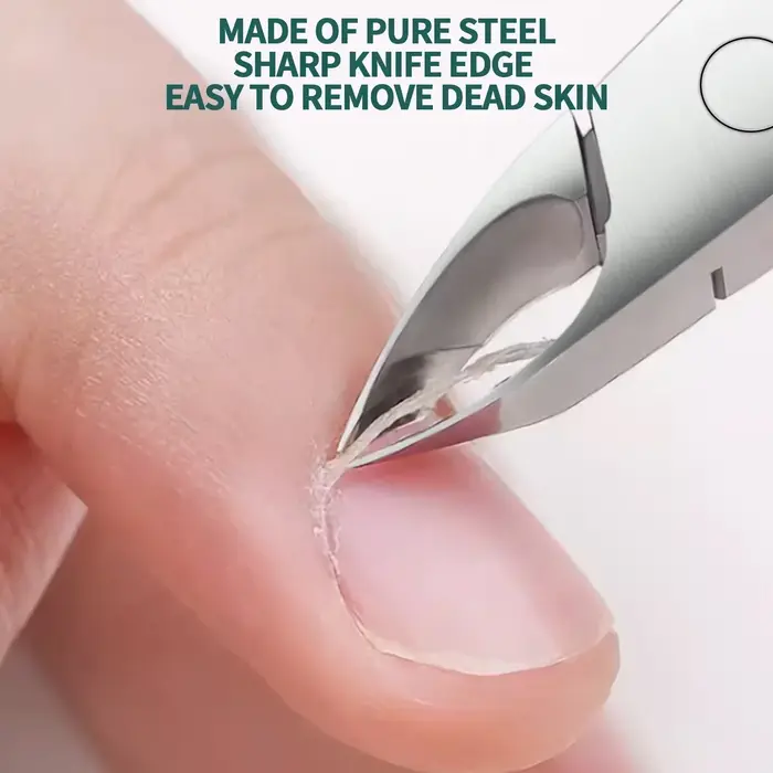 Kit d'outils de manucure Nailpop professionnel en acier inoxydable : coupe-ongles, ciseaux, pince à 