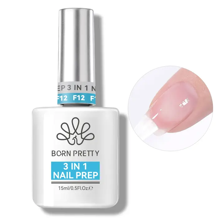 BORN PRETTY 15ml 3 en 1 préparation des ongles déshydrater sans acide apprêt