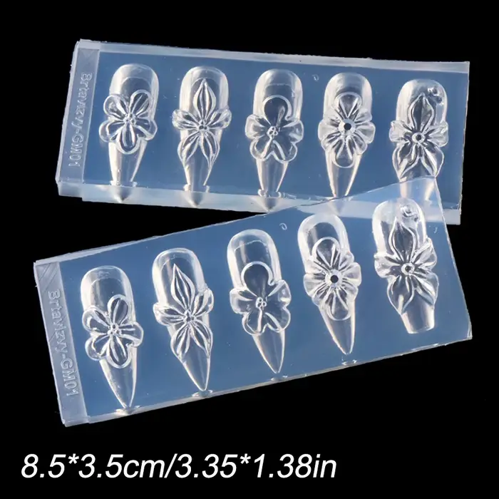 1 pièce Moule en silicone 3D pour ongles