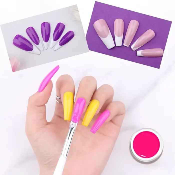 Kit d'art d'ongle de revêtement de gel de 36 couleurs