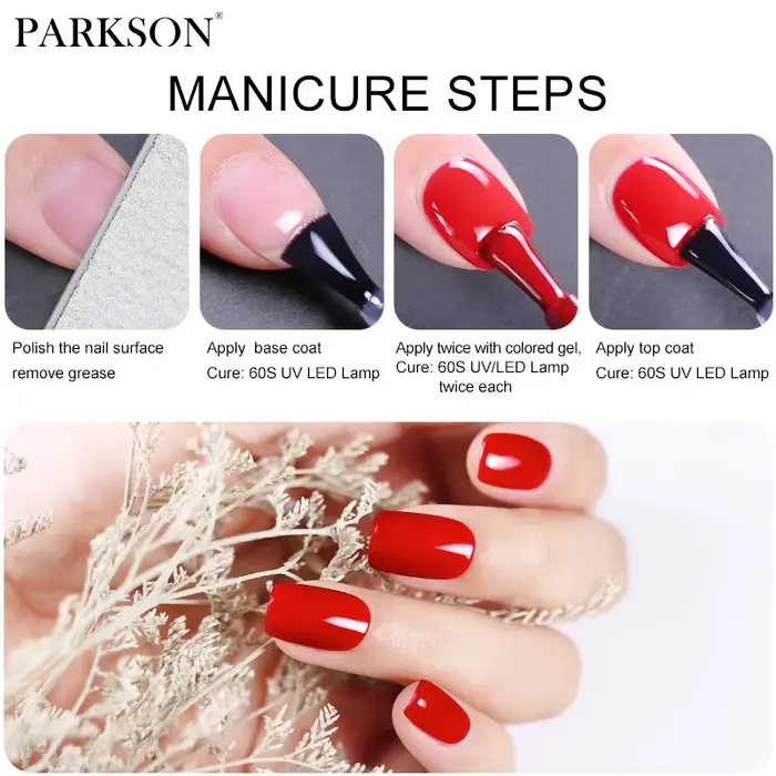 Parkson sans lingette couche de Base supérieure vernis à ongles Gel Design rehausseur