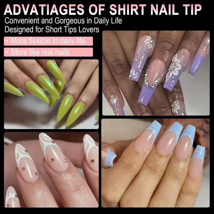 Faux ongles de luxe en Gel doux