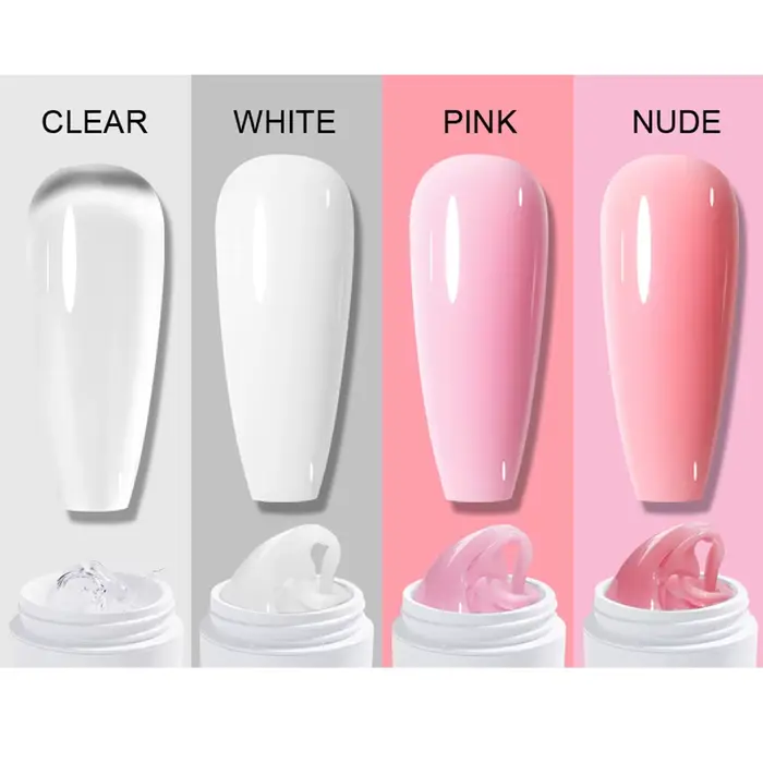 Vernis à ongles Gel transparent antiadhésif pour extensions de mains