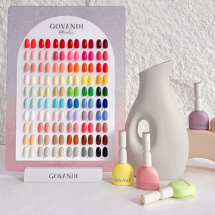 Ensemble de Verhéritage à Ongles Gel Macaron de Style Coréen, 60 Couleurs, 15ml, UV, Émail, Manucure