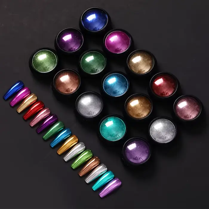 Poudre d'or et d'argent pour Nail Art